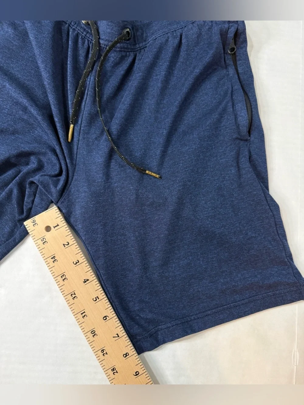 American Eagle AE Active Flex Athletic Shorts Heathered Navy Blue Size S